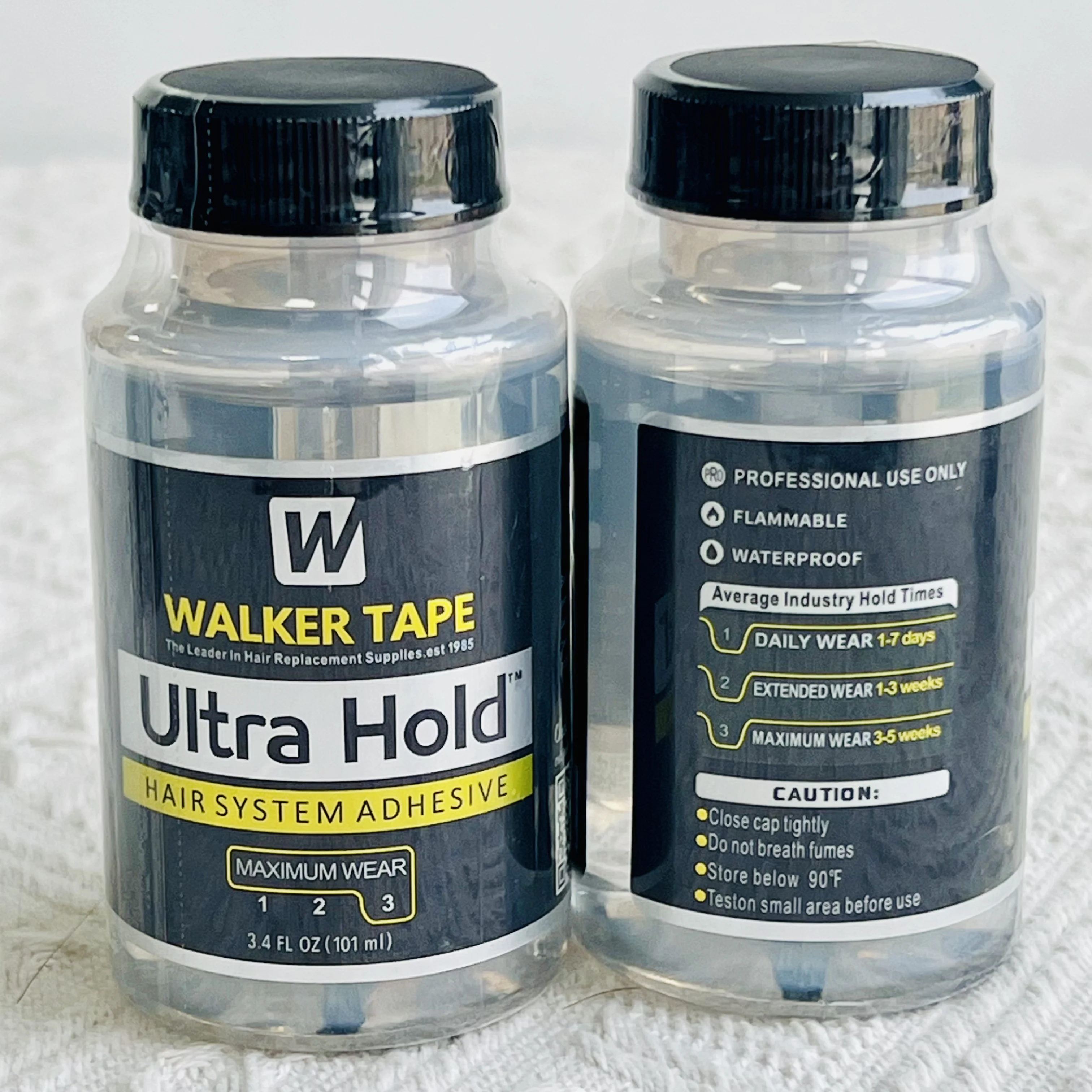 

Walker Tape Ultra Hold Hair System Adhesive Maximum Wear 3 3.4 fl oz 101 ml Lace Wigs & Toupees