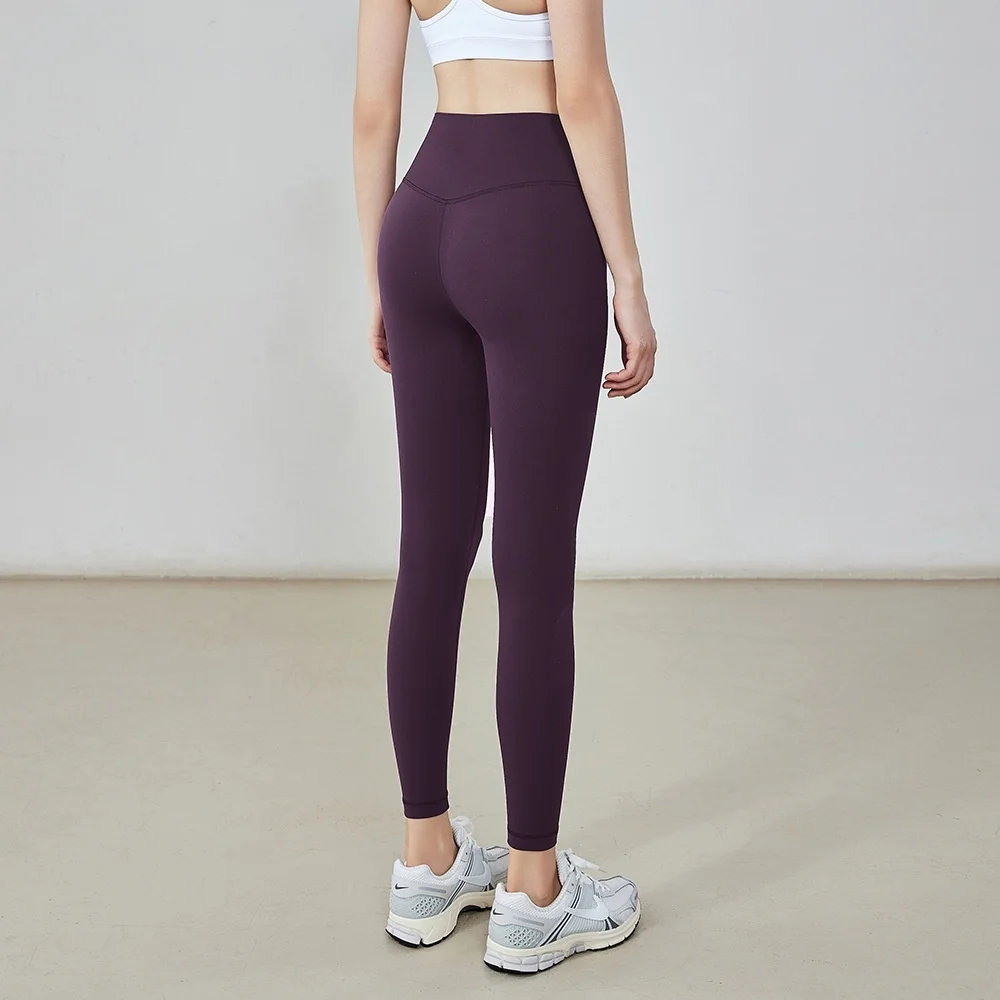 Pantalon de Yoga gris pour femmes, extensible, épais, couleur rose Opaque, serrage Invisible, fond de banlieue, Couple, ample, GF, hiver