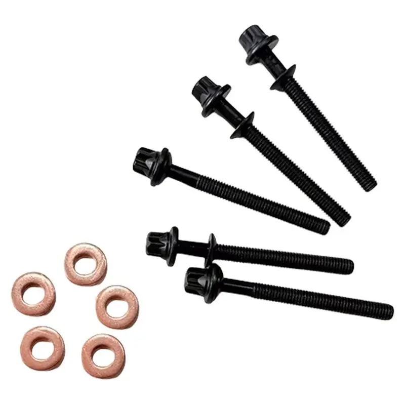FUEL INJECTOR BOLTS+ WASHER SET For SSANGYONG ACTYON SPORTS 100 2.0 L TD- Part Numbers 6650170060 6659901001-A91R