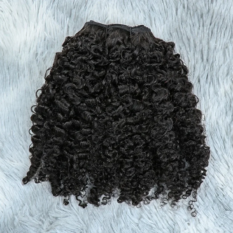 100 grams Kinky Curly Human Hair Bundles Bouncy curly hair weaving raw virgin water jerry curly human hair bundles extensions