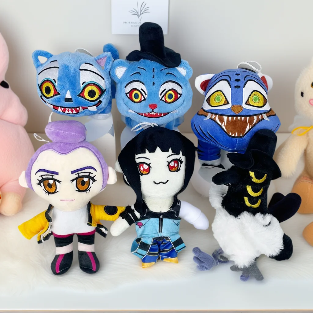 

Новый Kpop Demon Plush Toys Game Hunters Tiger Plushie Stuffed Toy Doll Blue Tiger Animals Плюшевая кукла Игрушка Подарки на день рождения для девочки