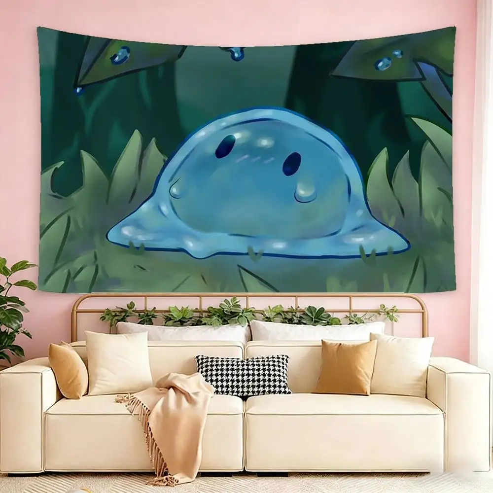 cute Naughty Slime Rancher  Flags Wall Hanging Tapestry Outdoor Garage Room Decorative flag Background Blanket