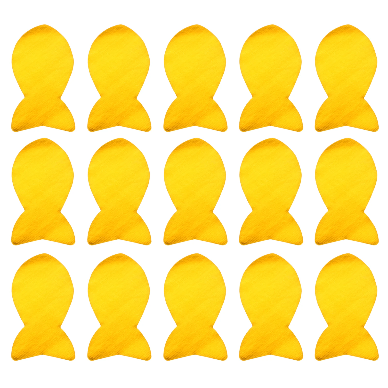 

3 Sets Foil Fish Shaped Memorial Tribute Paper Durable Outdoor Indoor Pet Loss Ceremony Supplies Yellow Fish Offering For Cat