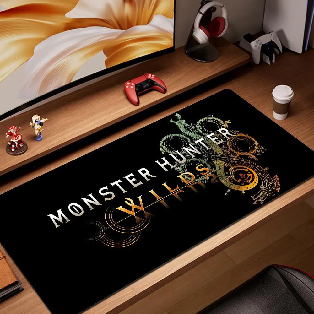 Popular Game Monster Hunter Wilds Mouse Pad Non-Slip Rubber Gaming Edge locking play mats for desk accessories notebook computer