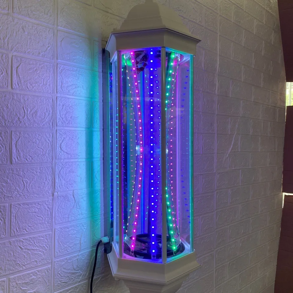 Hair turn light hair salon outdoor hanging wall rotating sign light hair barber shop LED turn light wholesale