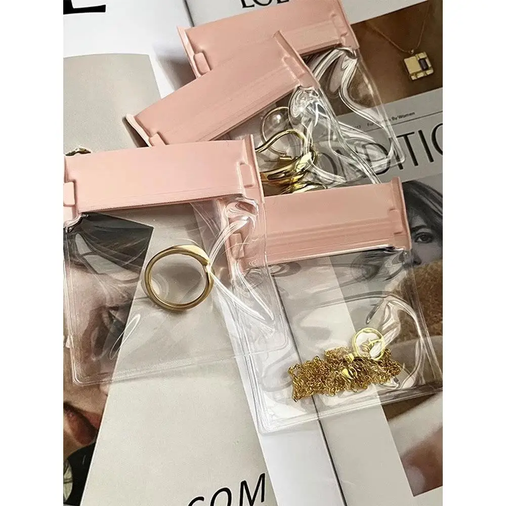

Waterproof Anti-Oxidation Sealed Jewelry Storage Bag Transparent Earring Necklace Accessory Box Safe Protection Organizer