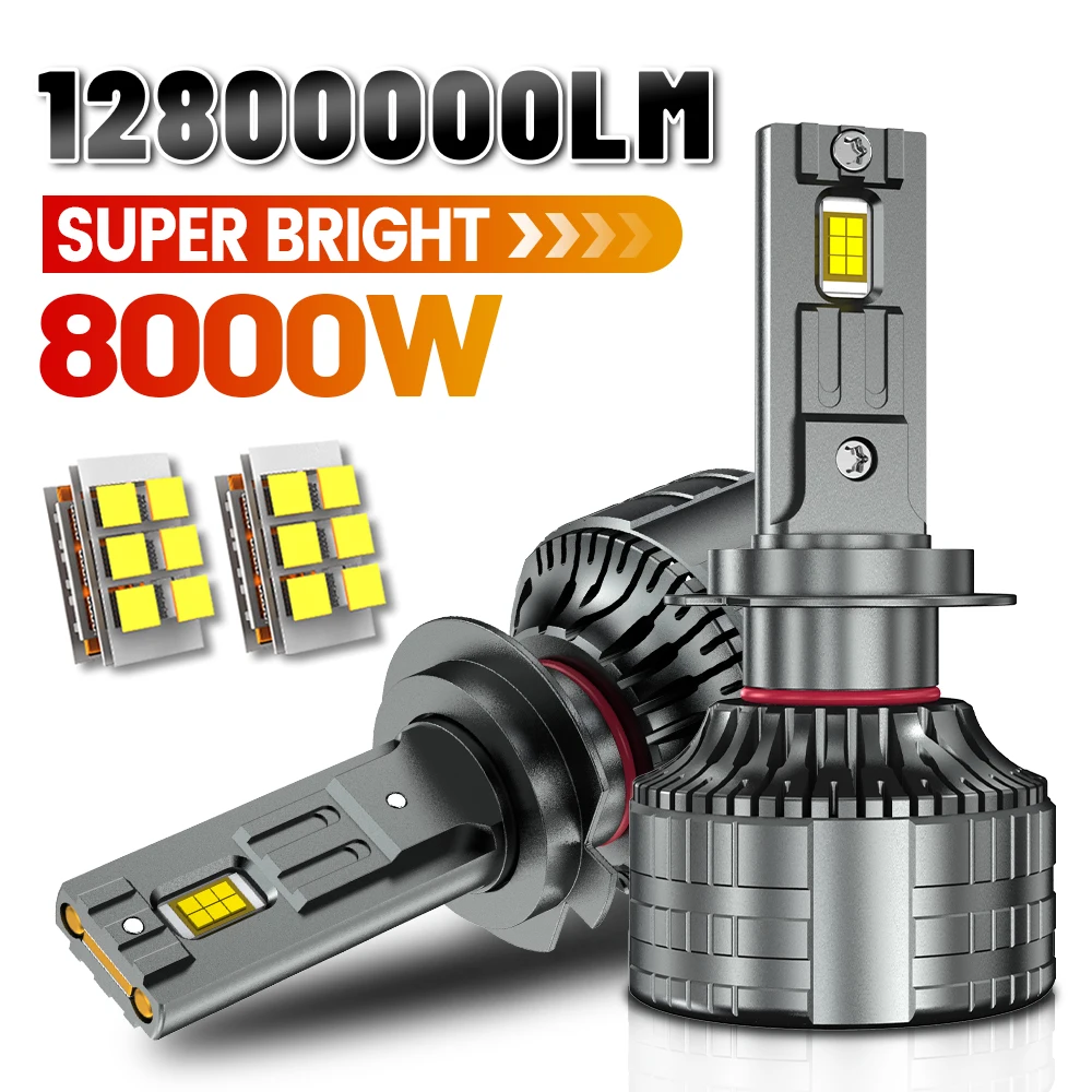 8000W H1 Led Headli…