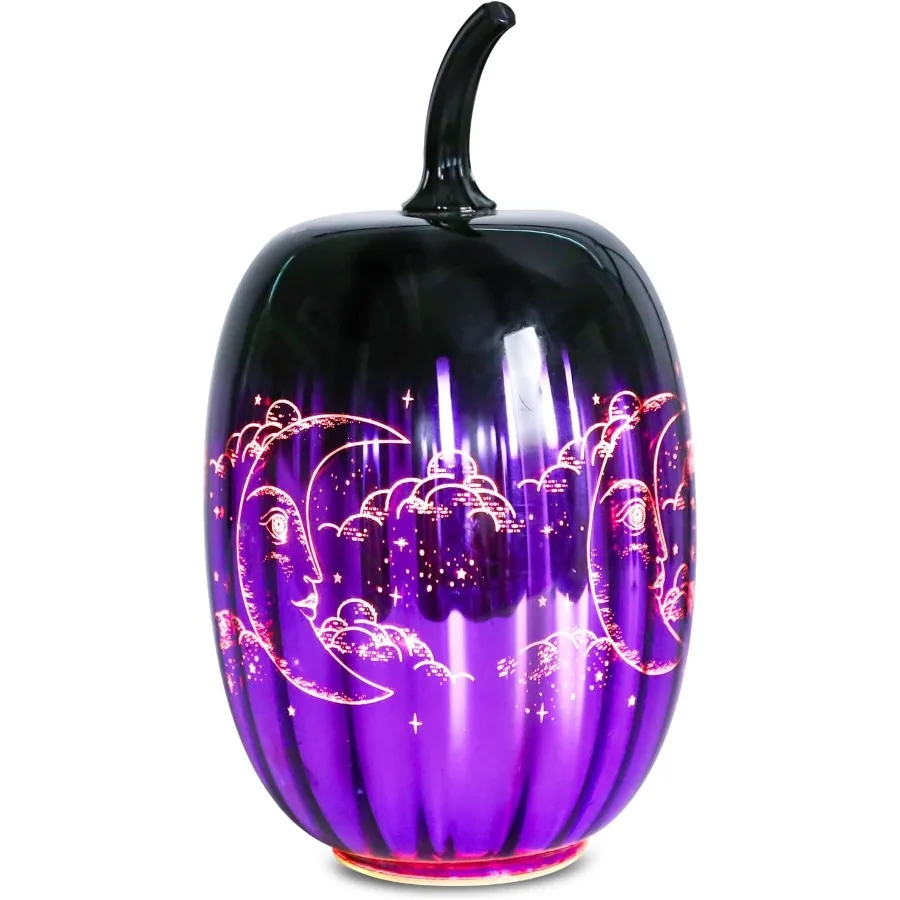 

Стеклянные тыквенные огни: настольные лампы с подсветкой для украшения Хэллоуина, осенний сезон, атмосфера, День благодарения, праздничная вечеринка Centerp