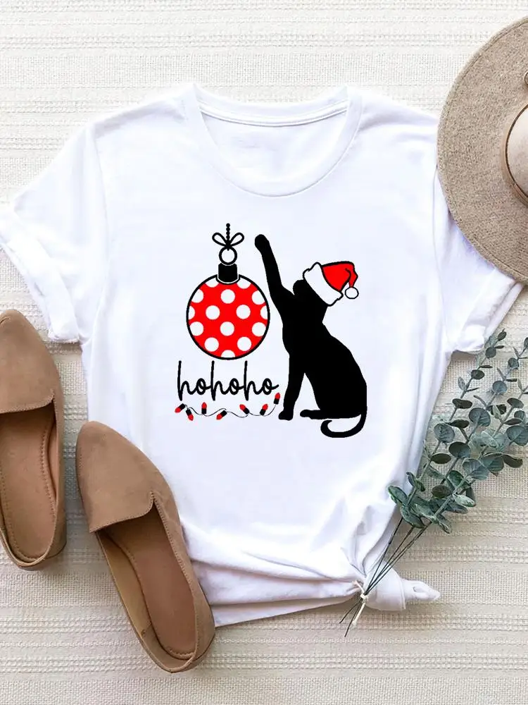 

Женская футболка с коротким рукавом, с принтом кота