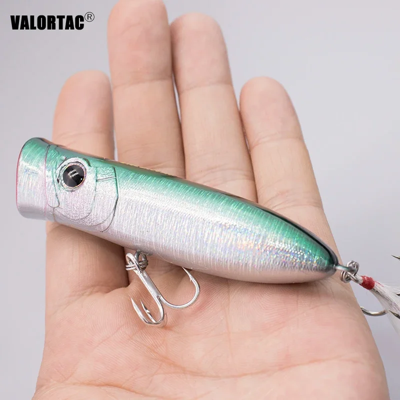 9cm 20g Top water fishing lure popper  wobblers with big mouth top water hardbait artificia lures all box pack