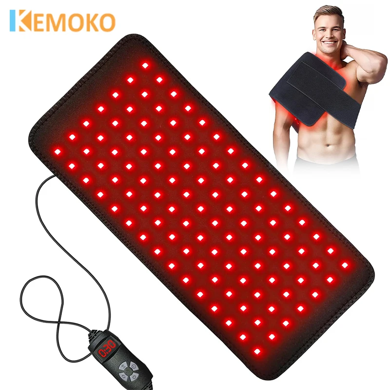 660nm 850nm Red Infrared Light Therapy Pad LED Body Health Care for Body Back Knee Hands Feet Relief Heating Wrap Pad Face Care