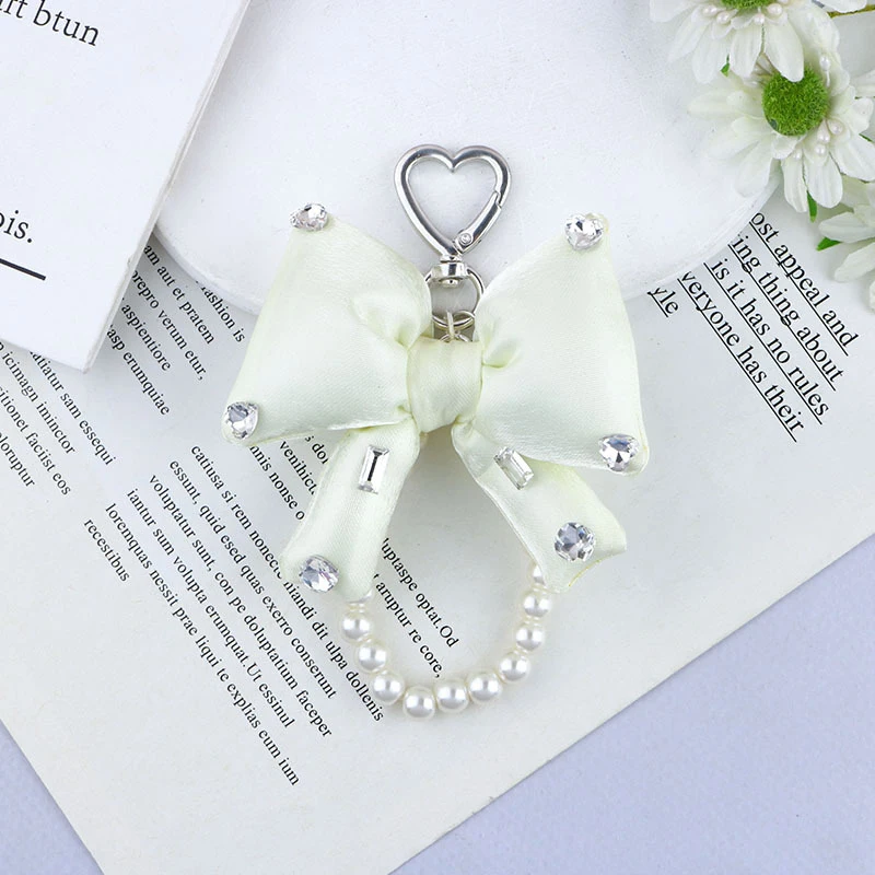 Woven Rope Bag Chain Pendant Decoration DIY High-end Adjustable Small Accessories Delicate Fashion Bow Keychain Pendant