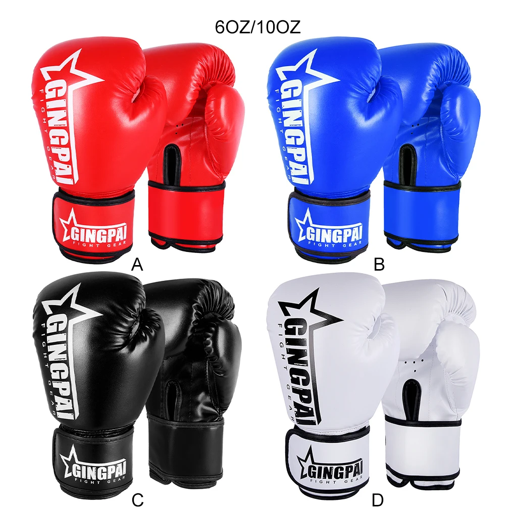 Boxing Gloves for Men Women PU Karate Kickboxing Muay Thai Guantes De Boxeo Free Fight MMA Sanda Training Adults Kids Equipment