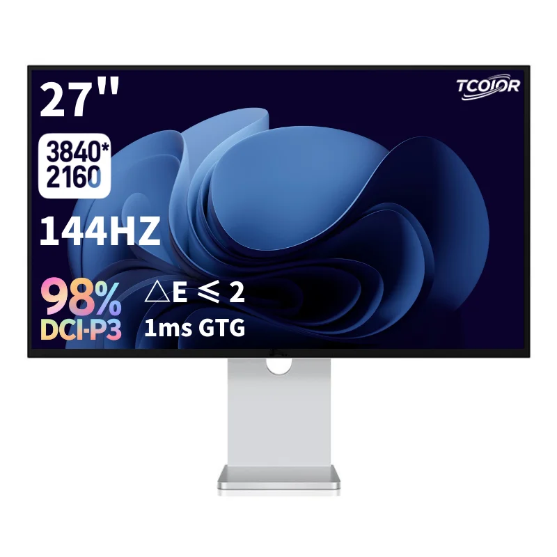 TCOIOR 27 дюймов, 4K, 144 Гц, Fast-IPS HDR600, 1 мс, GTG, 98% DCI-P3, 10-битный дисплей с высокой скоростью обновления, дизайнерский и игровой монитор TCOIOR 27 дюймов, 4K, 144 Гц, Fast-IPS HDR600, 1 мс, GTG, 98% DCI-P3, 10-битный дисплей с высокой скоростью обновления, дизайнерский и игровой монитор