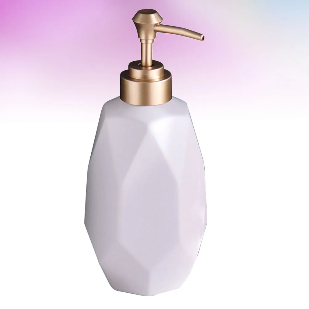 

Ceramic Lotion Bottle Press Pump Liquid Soap Dispenser Sink Decoration 1Pcs Safe Material Fine Craft Easy