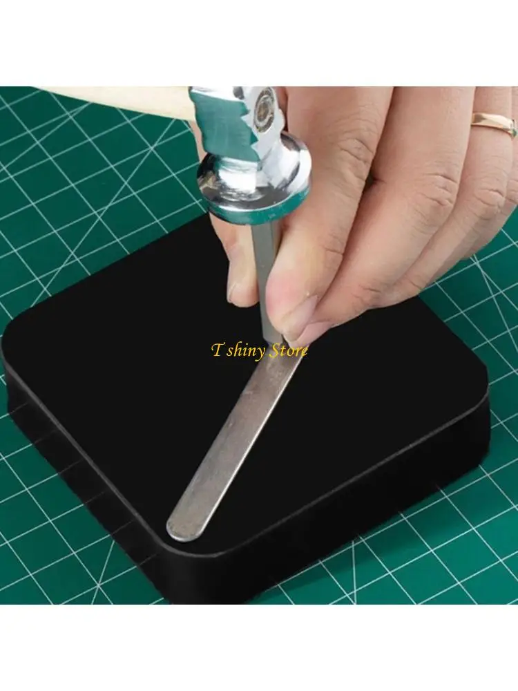 

N58F Hammering Block Stamping Hammer Rubber Block Suitable for Hammering Jewelry