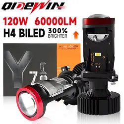 High Power Y7 30000LM Mini H4 Projector LED Lens H4 LED Car Headlight Upgrade Auto Car Lights of Y6 High Low Beam Lamp