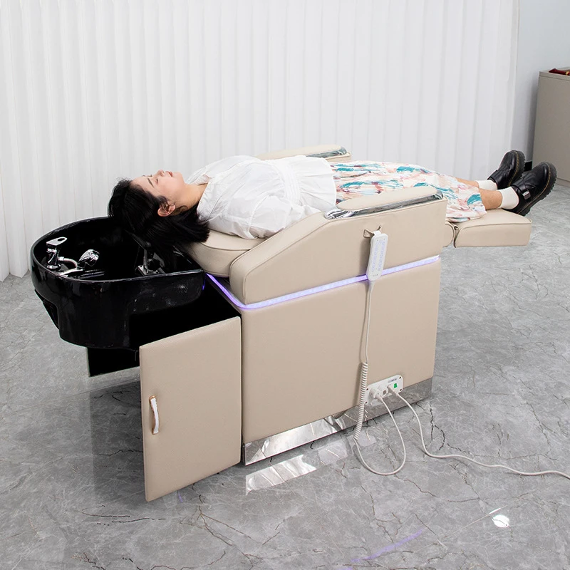 Bojue Retractable Ceramic Deep Basin Shampoo Bed Salons, Hair Salon Chair, Same Model As Meng