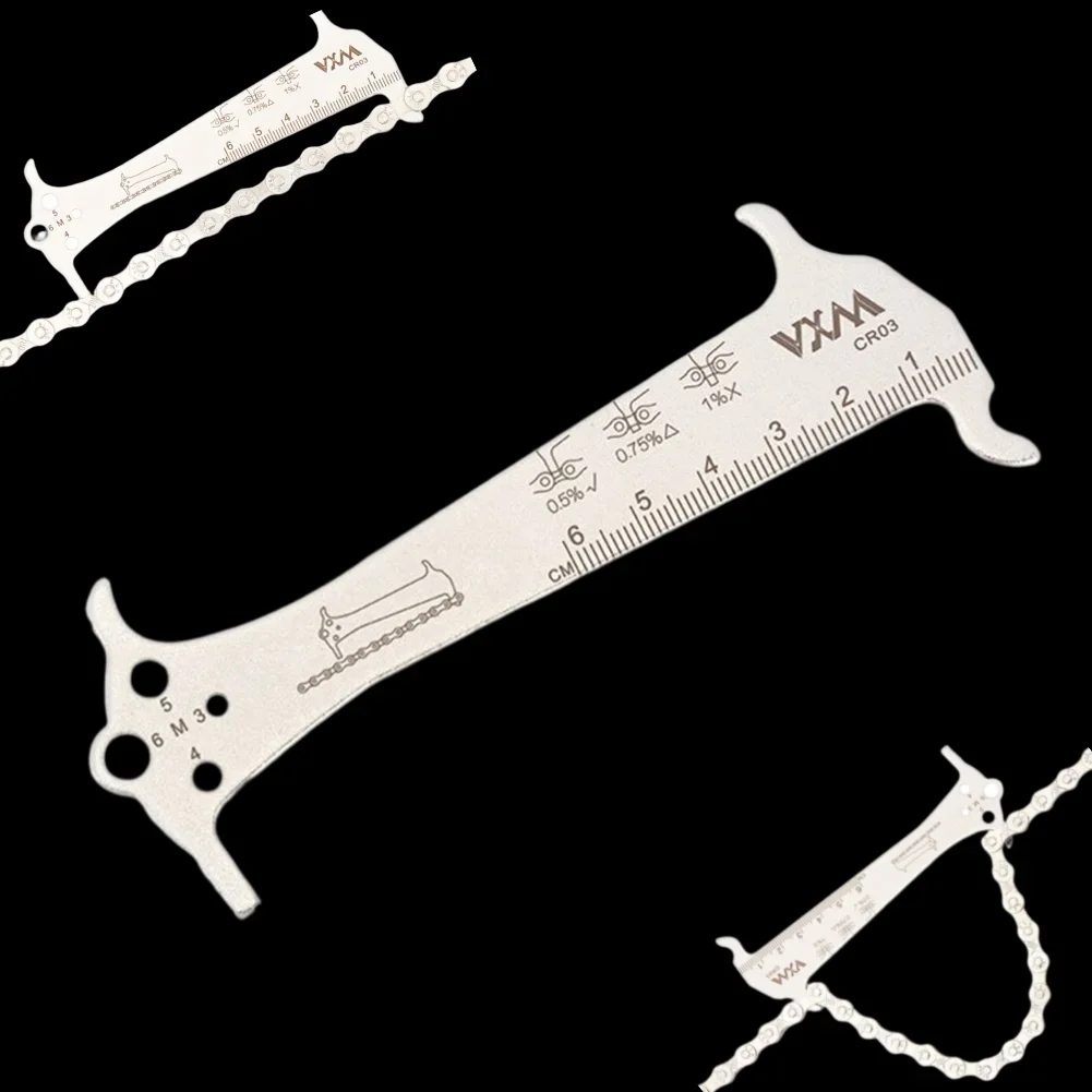 

MTB Bike Chain Wear Indicator Ruler Bicycle Chains Gauge Measurement Checker Cycling Repair Tool Caliper Bike Cycling Parts