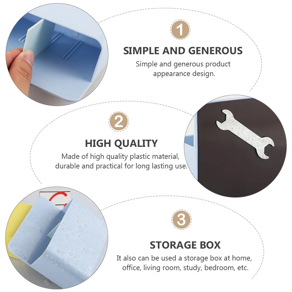 

Magnetic Pen Holder Plastic Compartment Design Chalk Case Teacher Desk Box Classroom Organizer Office Supplies Storage