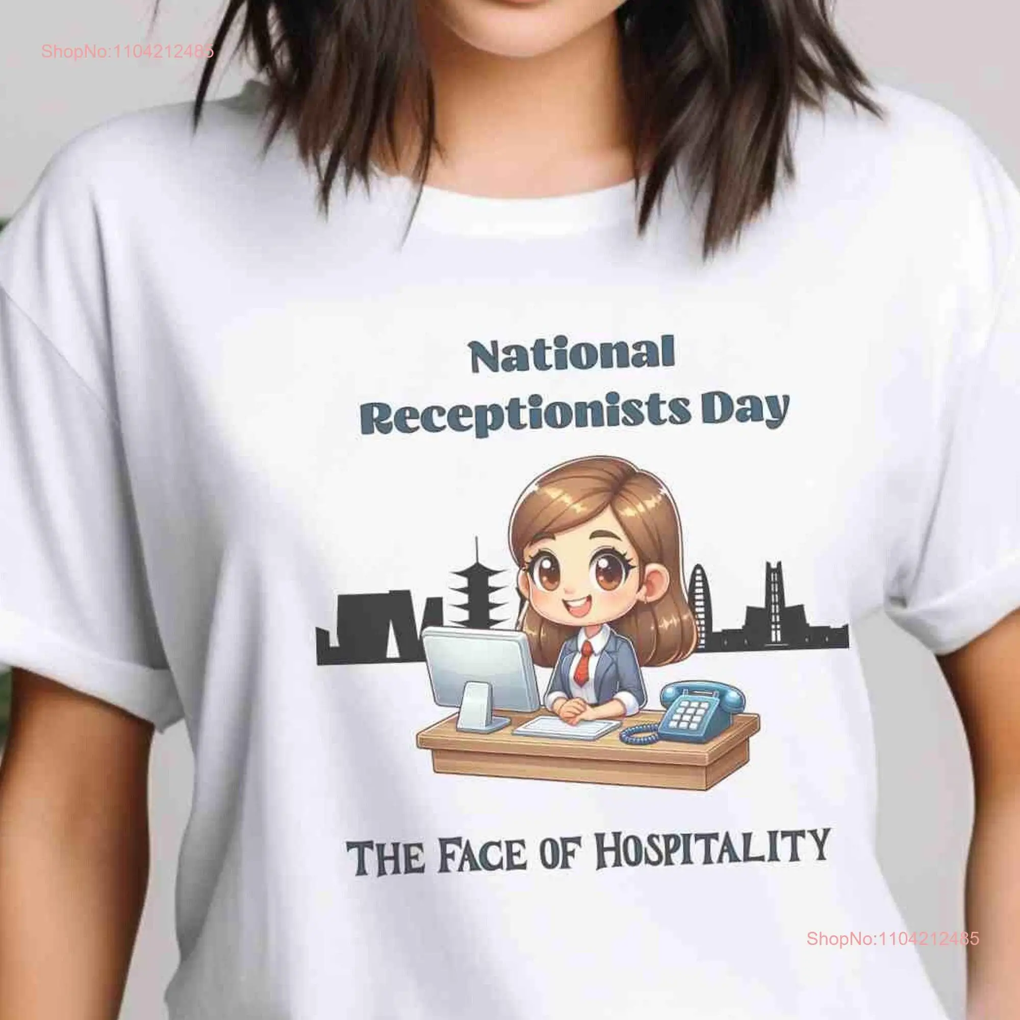 National Receptionists Day T Shirt Heavy Cotton long or short sleeves