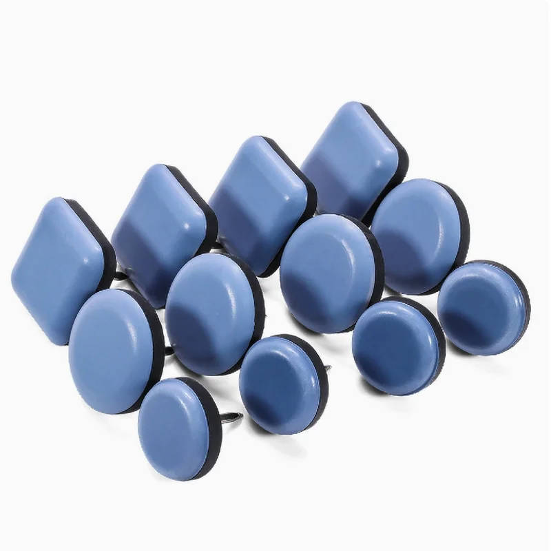 Teflon Furniture Sliders Floor Protector Pads, Heavy Duty Chair Table Foot Nails, Anti-Scratch & Moving Glides for Sofa Desk Leg