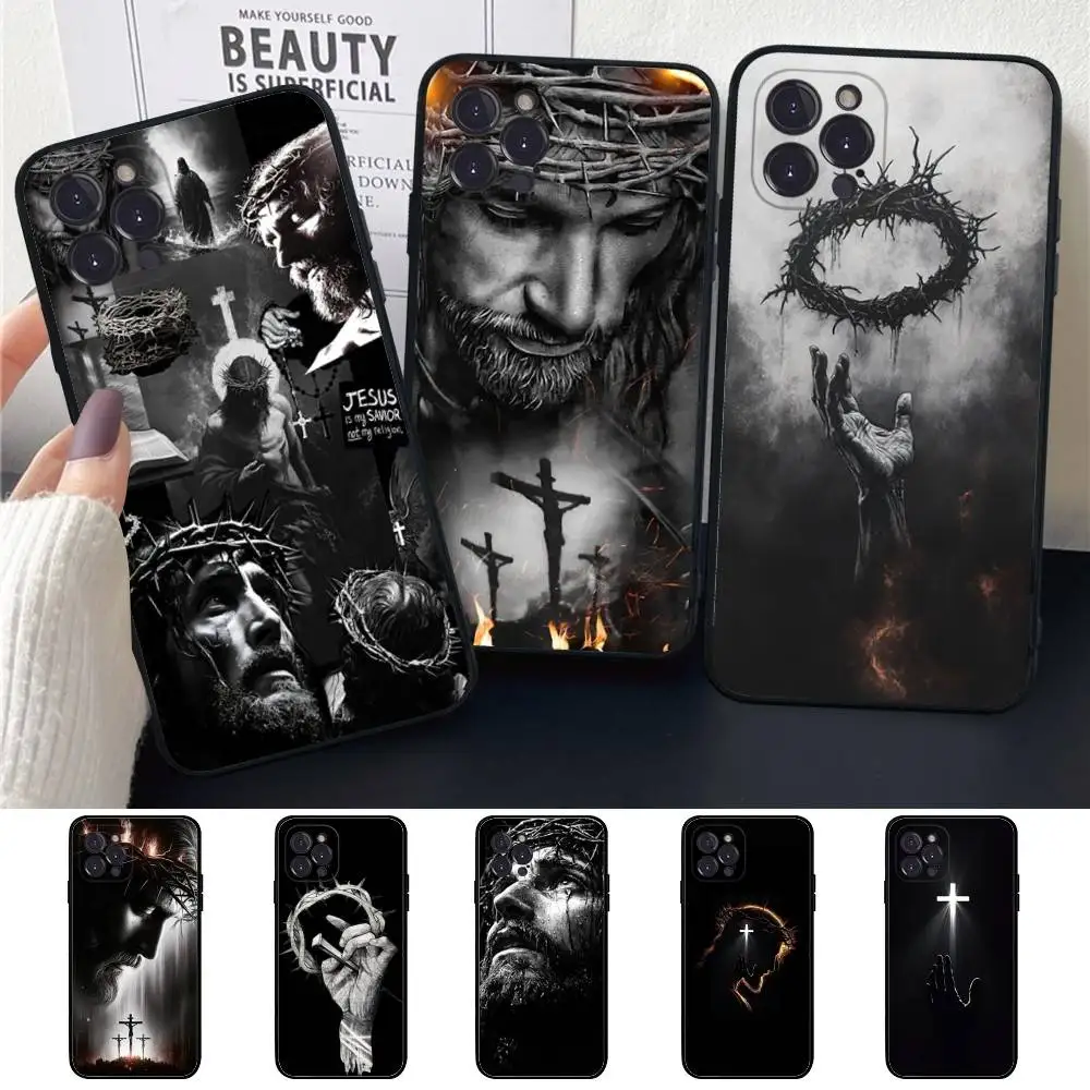 

Силиконовый мягкий чехол для телефона Son Of God Jesus Cross Holy Light для iphone 17, 16, 15, 14, 13, 12, 11 Pro Mini XS MAX Plus X Cover