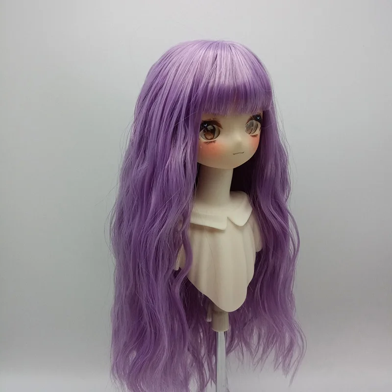 Doll\'s Wig for 1/6 & 1/4 & 1/3 Bjd Anime with Bangs Long Curly Wig Girls Diy Dress Up Toy Accessories