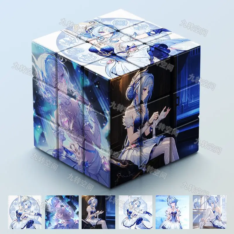 Magic Cube Unzip Anime Genshin Impact Odette Spessiva  Stress Relief Puzzle Professional Smooth Speed Game Birthday Gifts view 4