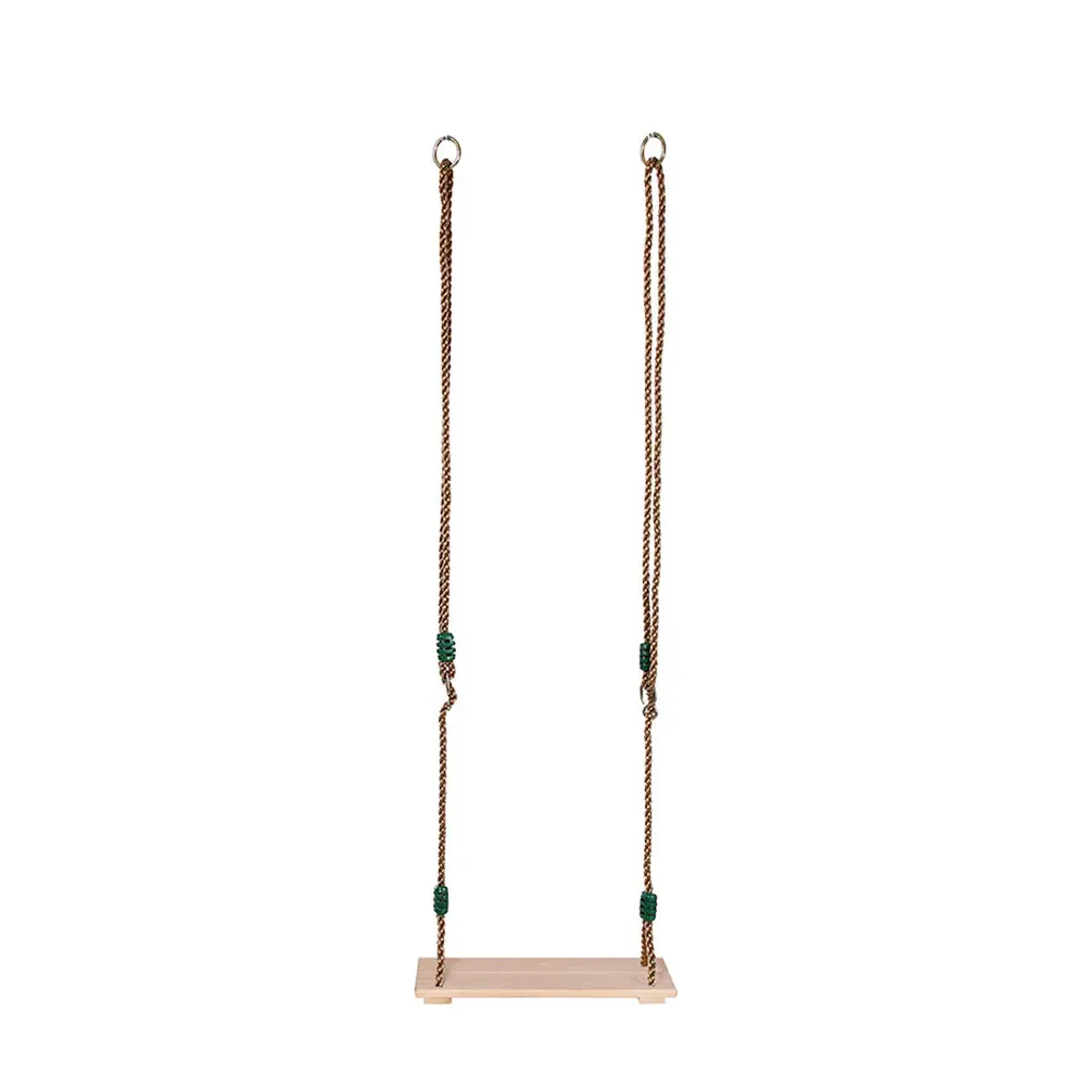 

Wooden Swing Seat Premium Wood Safe Adjustable Rope 123 213cm Hanging Tree Outdoor Playground Kids Adults