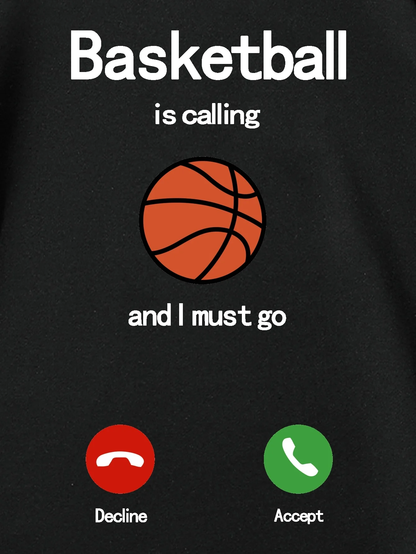 Basketball Calling Creative Pattern Mens T-shirt For Summer Outdoor Stylish Mens Crew Neck Top Regular style Round neckT-shirt