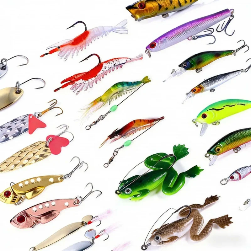 

Набор приманок 24Lure: воблеры-минноу, мягкие приманки-кроллеры, микро-приманки-карандаши для рыбалки, рыболовные снасти и принадлежности