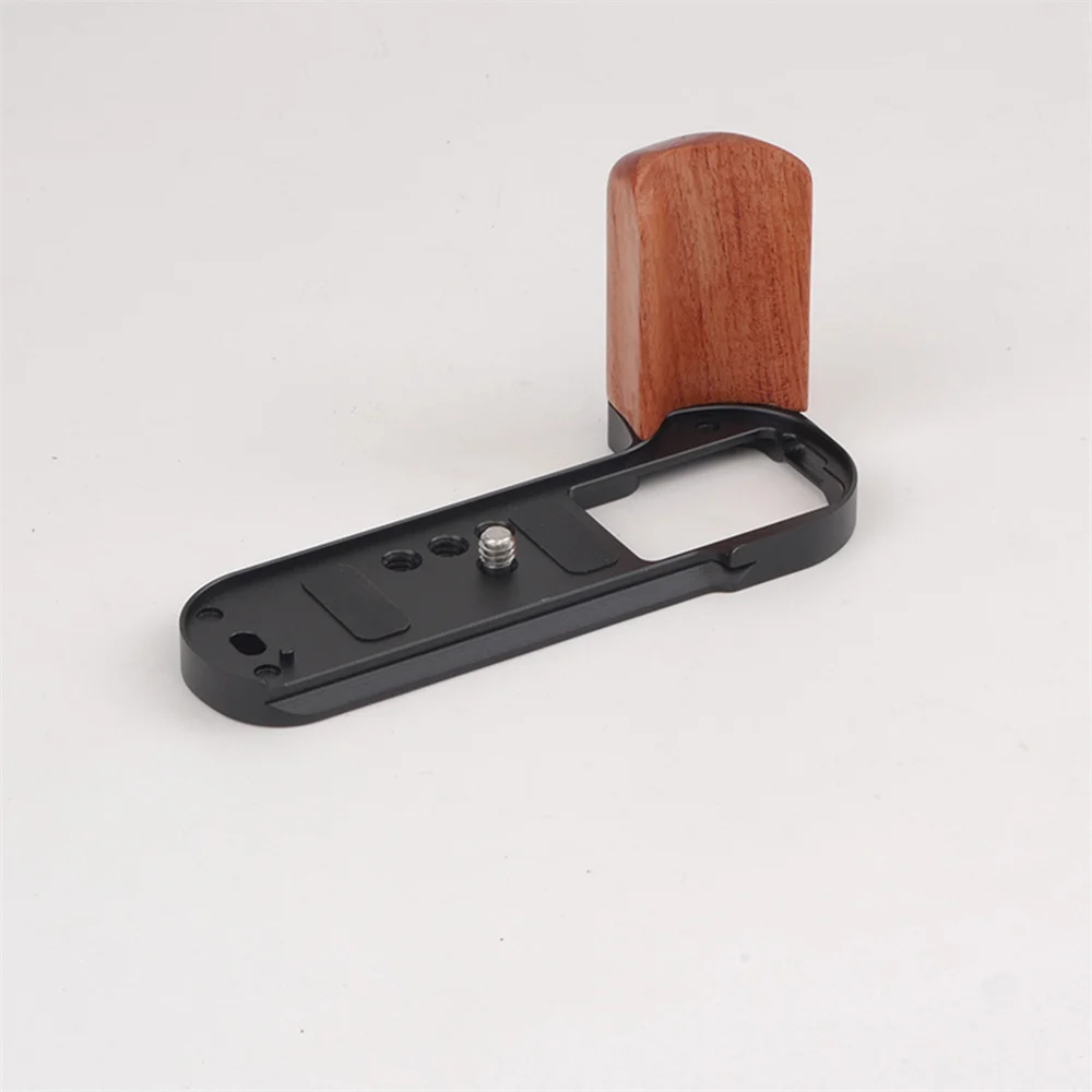 Camera Grip with Quick Release Plate for FUJIFILM XT50 Wooden Handle Vintage L-Shape Micro Camera Grip Accessories