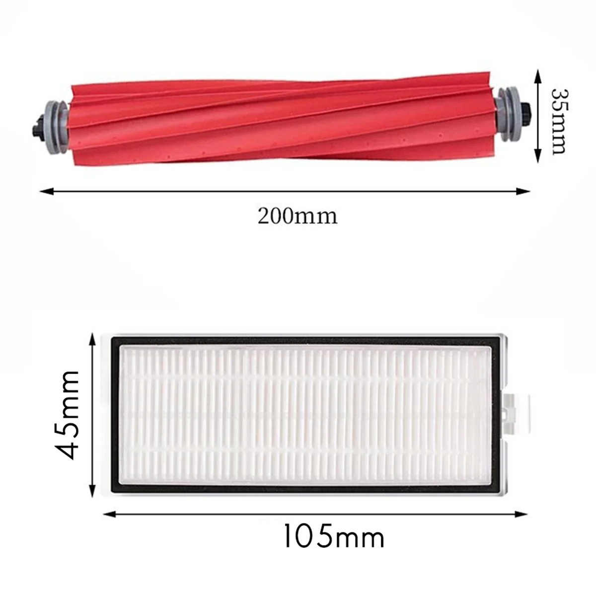 FNJK-For Xiaomi Roborock Q7 Max,Q7 Max+,Q7 Plus,T8 Hepa Filter جهاز آلي لتنظيف الأتربة أجزاء فرشاة جانبية رئيسية ممسحة قماش كيس لجميع الغبار