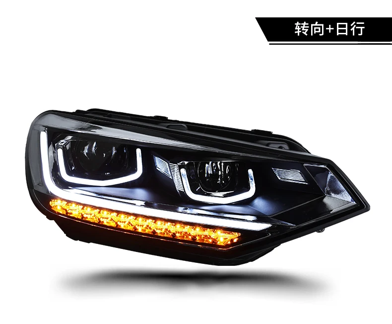

2016-2018 for Volkswagen Touran LED Headlight with Bi-xenon Projector Lens LD