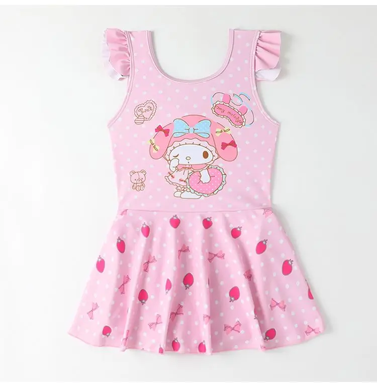 Kawaii Hello Kitty z kapturem koreański styl luźna tęczowy pasek wiosna jesień damska z długim rękawem Hello Kitty bluza