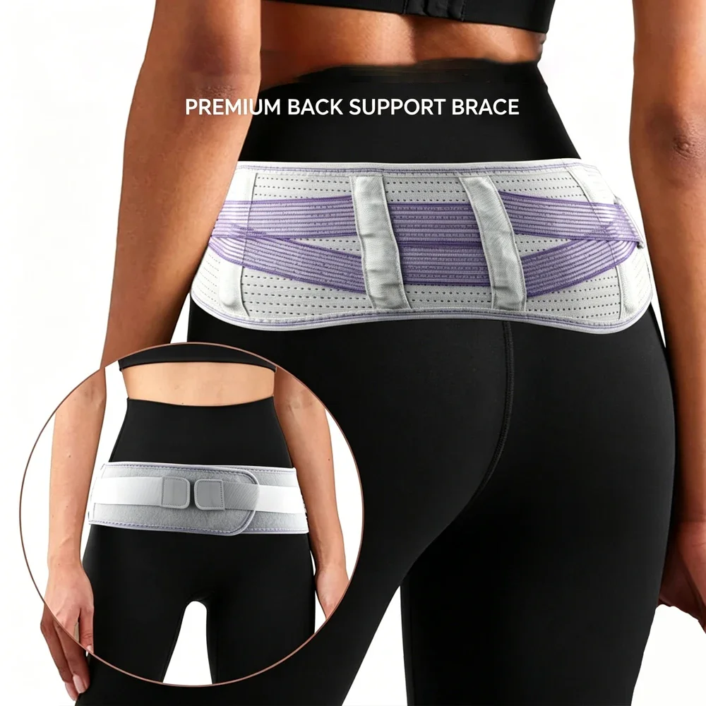 1PC Adjustable Sacroiliac SI Joint Belt for Women Men, Breathable Mesh Hip Brace with Dual Straps for Pelvic Girdle Pain Relief