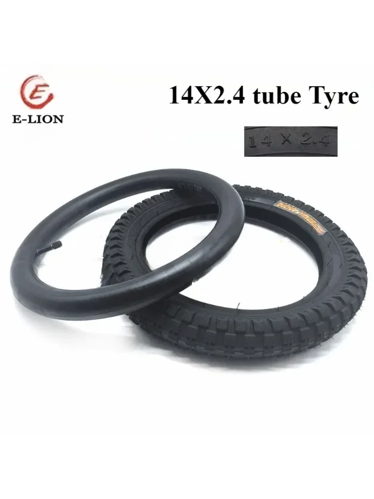 AliExpress NONE Hot Sale 14 Inch Bicycle Tyre 14x2.4(64-254) Inner Outer Tire for Kids Bike Children's Bicycle Parts
