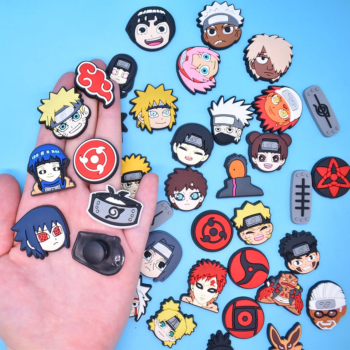 1-38PCS MINISO Japanese anime Shoe Charms Garden Shoe Accessories Buckle Fit Clogs Decaration Sandals Decorate Men Women Gift image 2