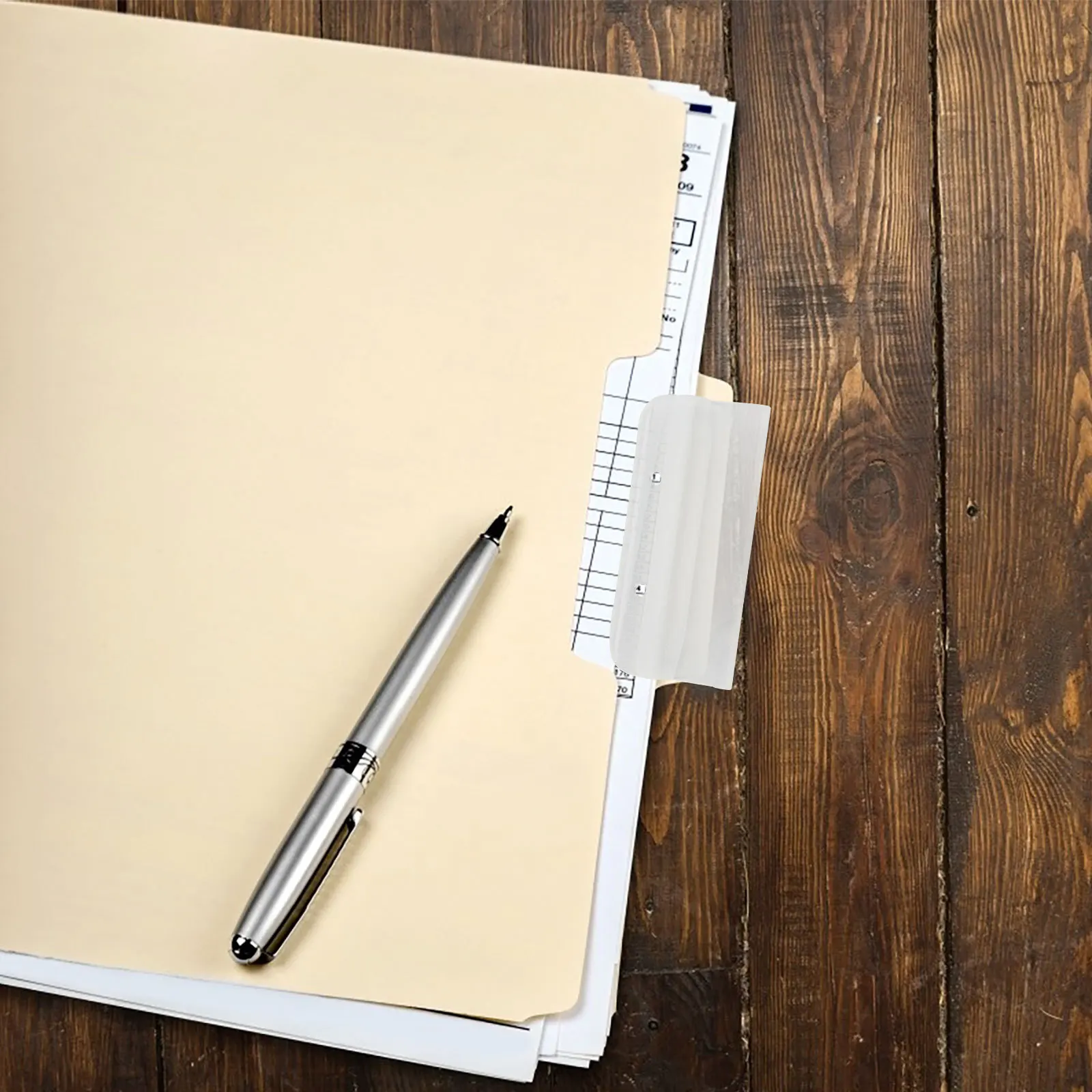 

10Pcs Thickened Plastic Hanging Folder Tabs File Folder Inserts Document Identification Labels Practical Use Thickened File Tabs