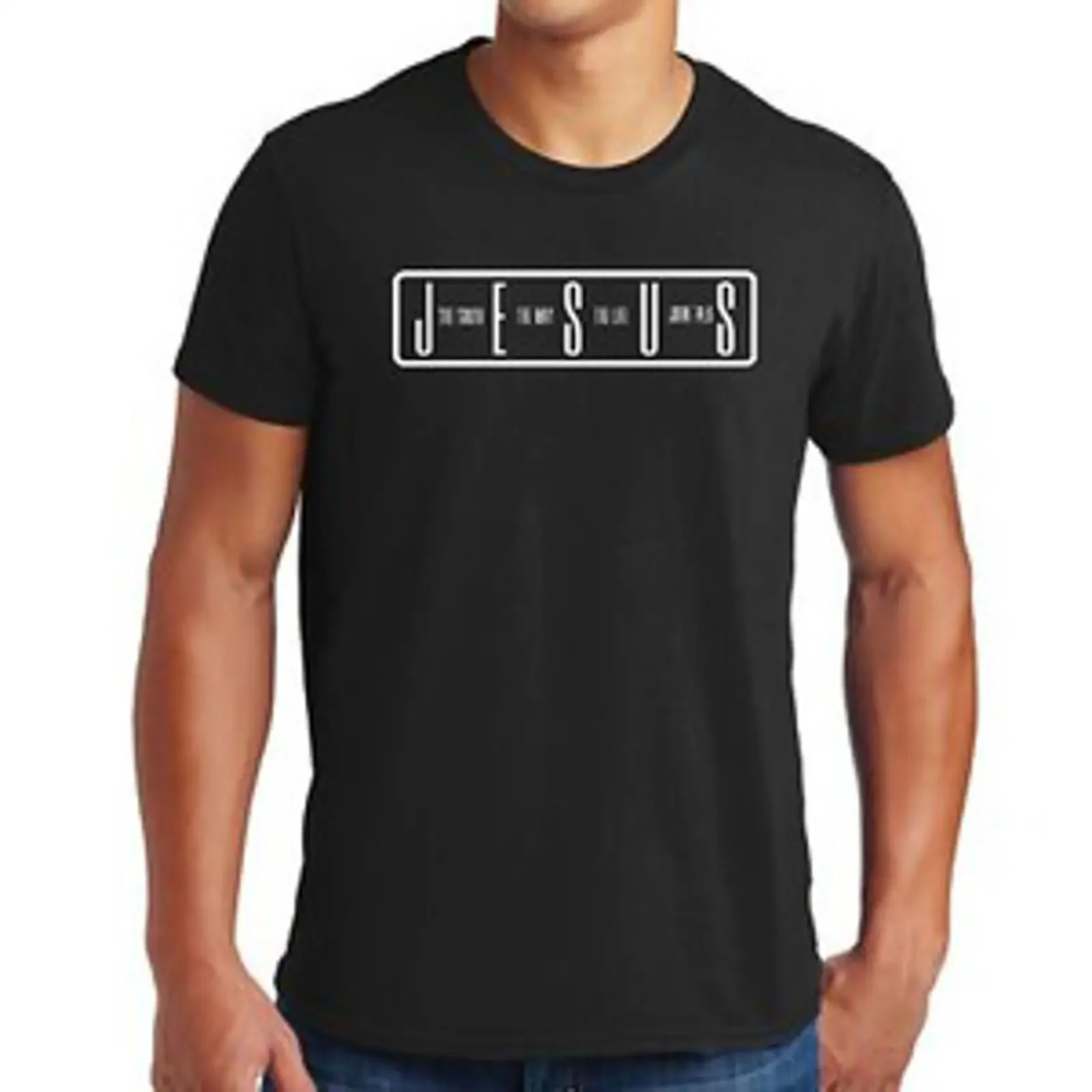 T-shirt pour homme The Truth Way Life vintage délavé streetwear polyvalent unisexe pour tous les jours élégant décontracté respirant