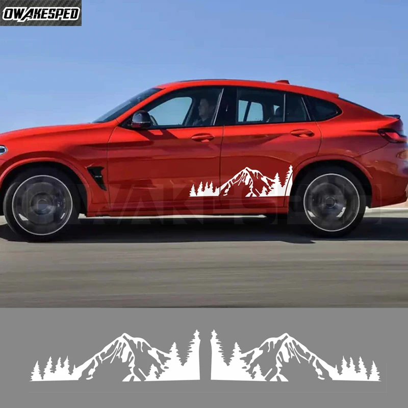Mountain Styling Car Sticker For Audi BMW Ford Dacia Renault Kia Ford Hyundai Subaru Jeep Graphics Decor Decal Van SUV DIY Cover