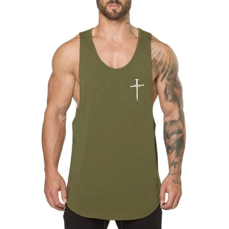 New Mens Cool Running Gym Fitness Sleeveless Muscle Tank Top Workout Sporting Casual Bodybuilding Singlets Clothing Fashion Vest