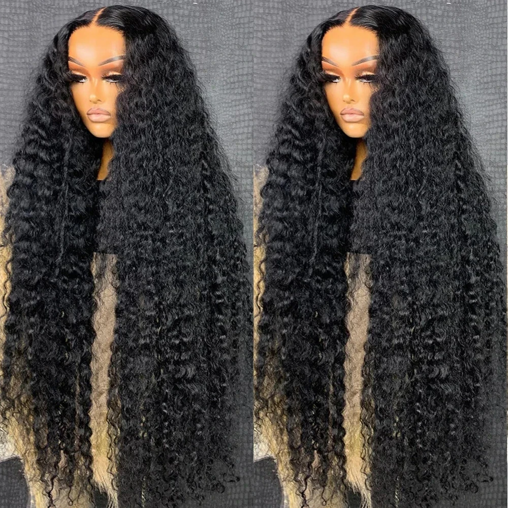 

13x6 Hd Lace Loose Deep Water Wave Frontal Wig Neddie Pre Plucked 30 40 Inch Wet And Wavy Curly Human Hair Lace Front Wigs