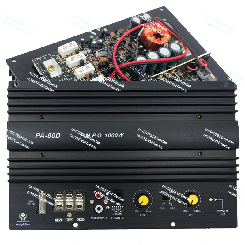 12V car 1000w high power tube pure bass power amplifier board 8 inch 10 inch 15 inch car subwoofer core