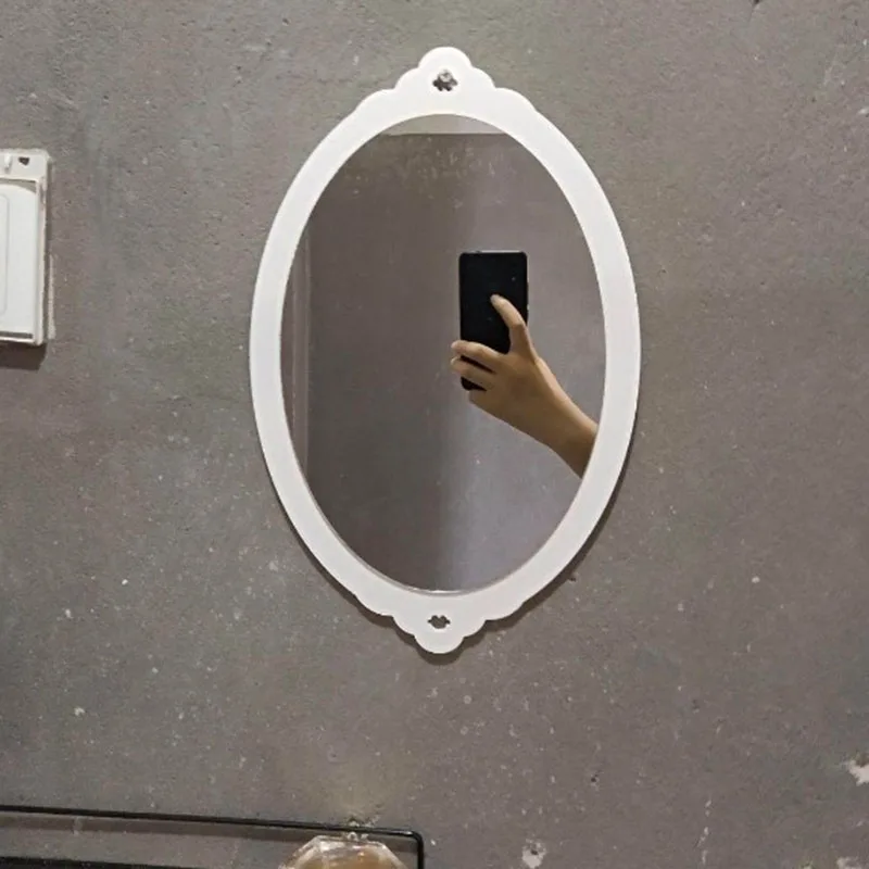 

Oval Bathroom Mirror Wall Living Room Modern Decoration Vanity Men Bedroom Girls Luxury Mirror Hanging Espelhos Home Products