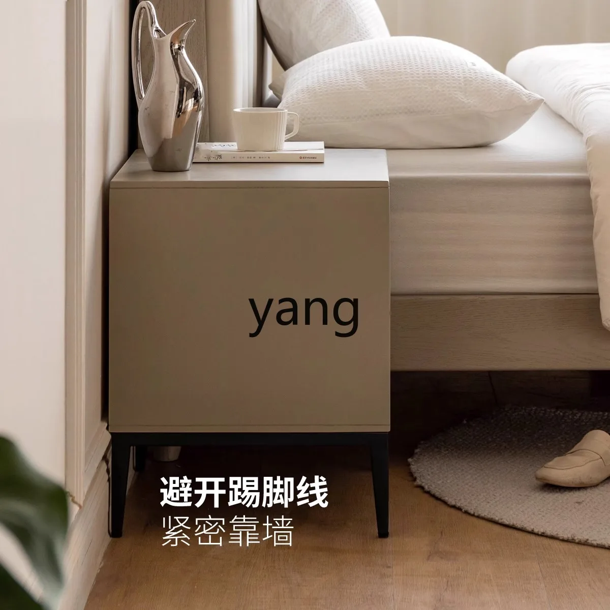LH bedside table light luxury modern small apartment household bedside storage locker