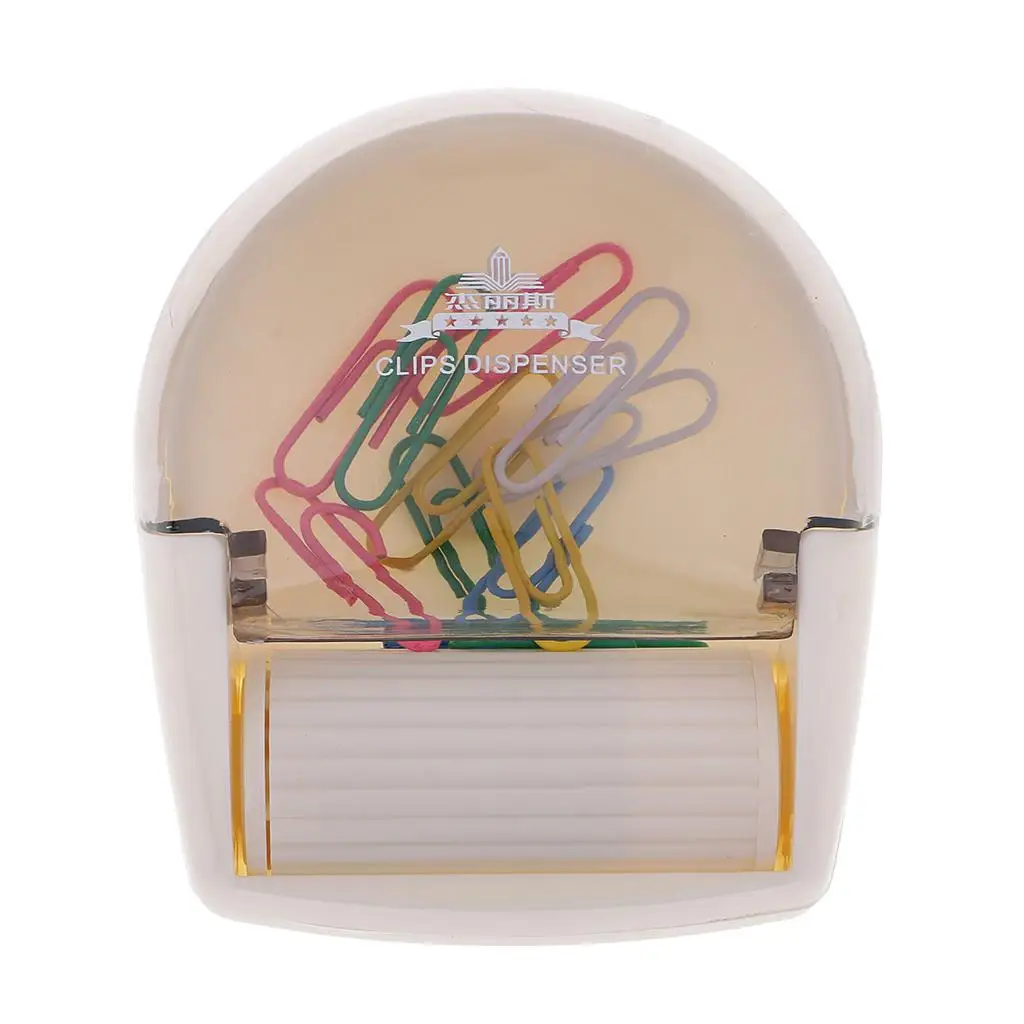 2Xpaper Clip Dispenser Met Magneet Wiel En 12 Clips Kantoor Top Supplies