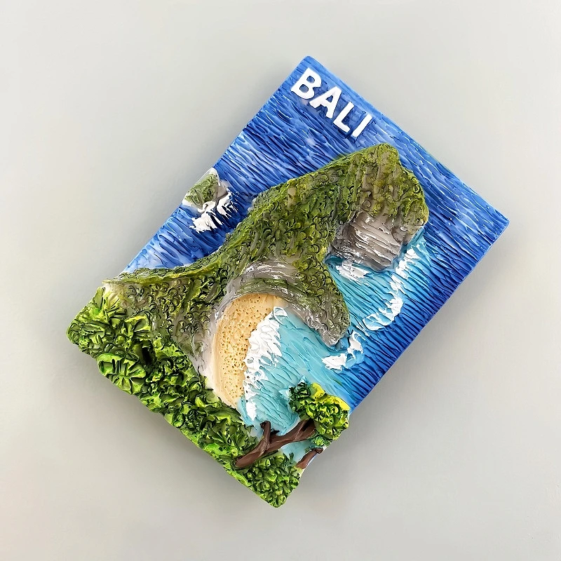 Indonesia Fridge Stickers Bali Souvenirs Nusa Penida Kelingking Beach Devil’s Tear Angel Billabong Broken Beach Fridge Magnets