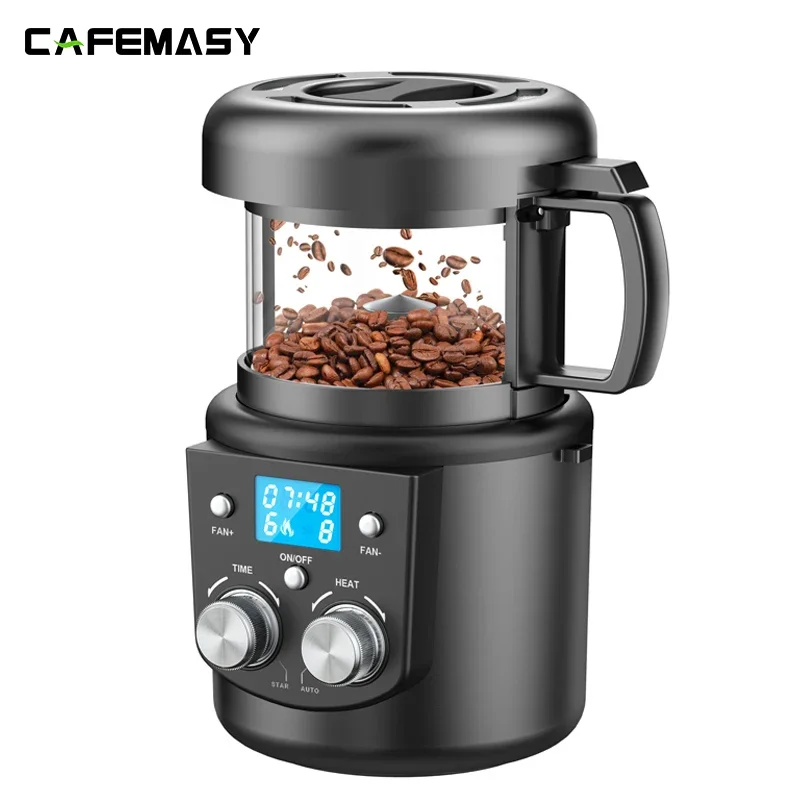 

100-120V Coffee Bean Roaster 80-100g No Smoke Coffee Beans Baking Roasting Machine Air Roaster Coffee Beans with US Plug 1400W